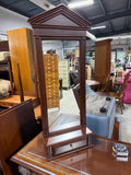Wood Hanging Wall Mirror and Drawer
