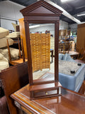 Wood Hanging Wall Mirror and Drawer