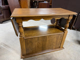 Drop-Side Server with Honey Oak Finish