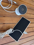 Nest outdoor battery camera with solar panel