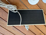 Nest outdoor battery camera with solar panel