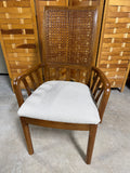 Thomasville Cane Back Arm Chair - see photos for condition