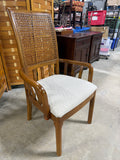 Thomasville Cane Back Arm Chair - see photos for condition