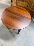 Wood and Painted Green End Table