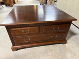 Large Square Coffee Table with Lots of Storage***HEAVY ITEM***READ DETAILS ON PICK UP POLICY***
