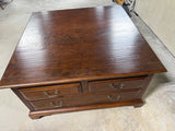Large Square Coffee Table with Lots of Storage***HEAVY ITEM***READ DETAILS ON PICK UP POLICY***