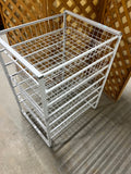 White Metal Wire Drawers