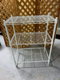 White Metal Wire Shelf