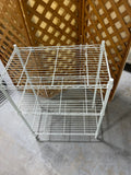 White Metal Wire Shelf