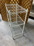 White Metal Wire Shelf