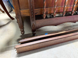 Double Spindle and Fan Bed with Rails and Slats