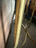 Glass Top Console Table with Gold Metal Base