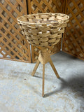 Woven Basket Plant Stand