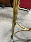 Glass Top Console Table with Gold Metal Base