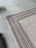 Tan and Brown Area Carpet