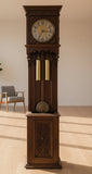 Antique German Open-Well Grandfather Clock - Art Nouveau Styling