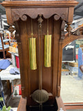 Antique German Open-Well Grandfather Clock - Art Nouveau Styling