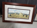 "Stone Barns" a Signed Russell W. Fisher Watercolor