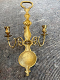 Pair of Virginia Metalcrafters 3-Arm Brass Wall Sconces
