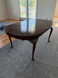 Henkel Harris Dining Table and 8 Chairs, 3 leaves and Pads Included ***HEAVY ITEM***READ DETAILS ON PICK UP POLICY***