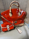 Dooney & Bourke Orange Purse with Wristlet - See Photos