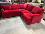 Aquarius LAF Red Sectional Sofa***HEAVY ITEM***READ DETAILS ON PICK UP POLICY***