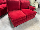 Aquarius LAF Red Sectional Sofa***HEAVY ITEM***READ DETAILS ON PICK UP POLICY***