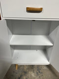 White Particle Board Cabinet *Read Description*