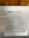 White Particle Board Cabinet *Read Description*