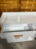 White Particle Board Cabinet *Read Description*