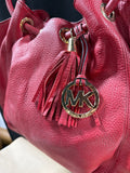 Red Michael Kors Purse with Tassle