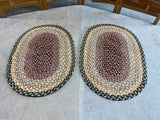 Pair of Oval Braided Rugs (31"x21" & 29"x20")
