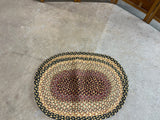 Pair of Oval Braided Rugs (31"x21" & 29"x20")