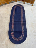 Navy Braided Runner (69"x24")