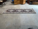 Hand Woven Runner, khaki/brown/black (10'x31")