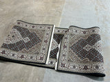 Hand Woven Runner, khaki/brown/black (10'x31")