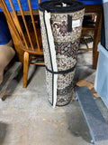 Hand Woven Runner, khaki/brown/black (10'x31")