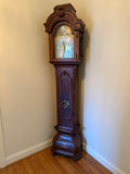Wood Carved Colonial Grandfather Clock