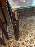 Asian Carved Coffee Table with Mother of Pearl Inlay - SEE DESCRIPTION