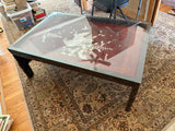 Asian Carved Coffee Table with Mother of Pearl Inlay - SEE DESCRIPTION