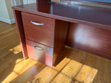 Bush Furniture Desk with Hutch and 2 Modular File Cabinets ***HEAVY ITEM***READ DETAILS ON PICK UP POLICY***