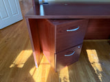 Bush Furniture Desk with Hutch and 2 Modular File Cabinets ***HEAVY ITEM***READ DETAILS ON PICK UP POLICY***