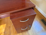 Bush Furniture Desk with Hutch and 2 Modular File Cabinets ***HEAVY ITEM***READ DETAILS ON PICK UP POLICY***