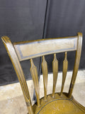 Single Painted Green Chair - Sits Low