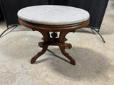 Oval Marble Side Table