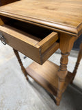 Lightweight Wooden Side Table with Drawer