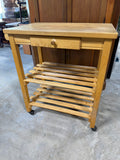 Kitchen Cart with Drawer on Casters