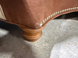 Broyhill Sectional Sofa - Brown Microfiber - with 2 Ottoman