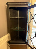 Petite Black Corner Cabinet