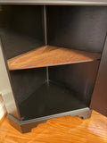 Petite Black Corner Cabinet